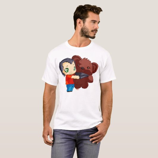 T-shirt Gege and his teddy bear (Devant entier)