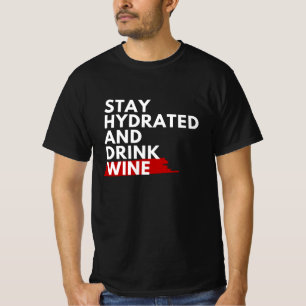 T-Shirt, gehydrateerd en drink T-shirt