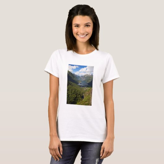 T-shirt Geiranger Fjord landscape (Devant entier)