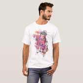 T-shirt Geisha Abstrait Splash Artistics Graphisme (Devant entier)