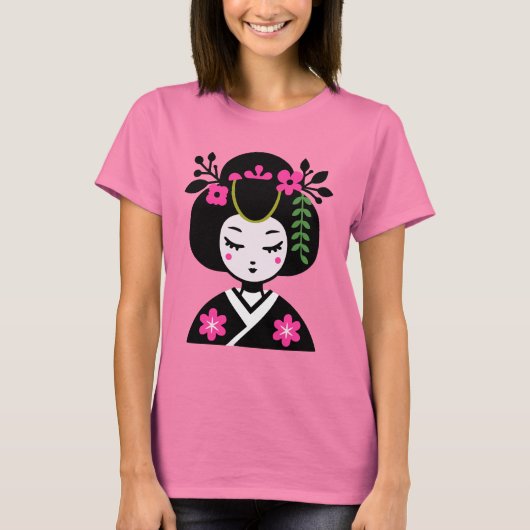 T-shirt Geisha folklorique (Devant)