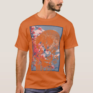 T-shirt Geisha Girl in Kimono Japon Art Sakura Cherry Blos
