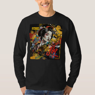 T-shirt Geisha Graffiti Tee - Costume classique de beauté