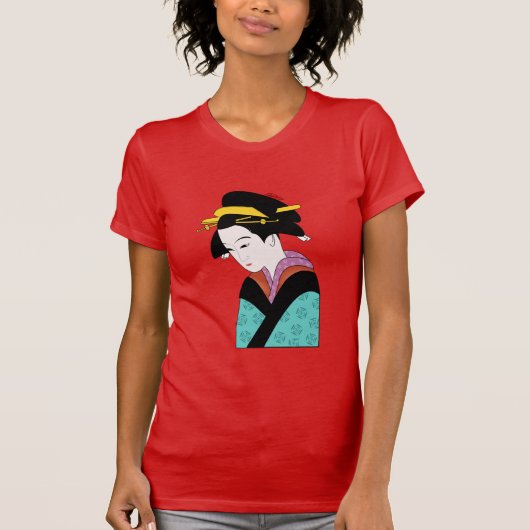 T-shirt Geisha japonais (Devant)