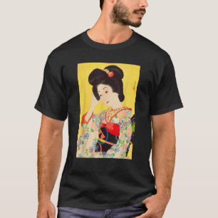 T-shirt Geisha Maiko Kimono Art japonais peinture japonais