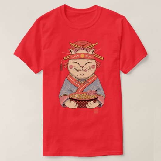 T-shirt Geisha Neko Ramen (Design devant)