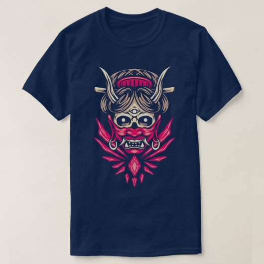 T-shirt Geisha Oni Demon Ogre Yokai (Design devant)
