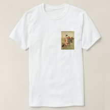 Geisha se promener sur son animal koi fishT-Shirt