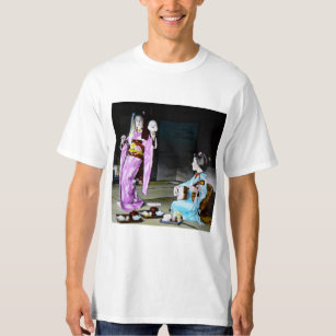 T-shirt Geisha vintage pratiquant la danse classique de