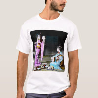 Geisha vintage pratiquant la danse classique de
