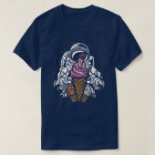 T-shirt Gelato Gelato Futur Astronaut Fan Popsicle Uni (Design devant)