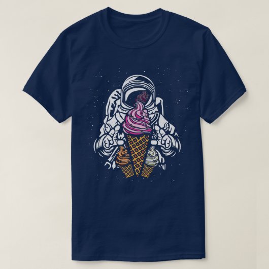 T-shirt Gelato Gelato Futur Astronaut Fan Popsicle Uni (Design devant)