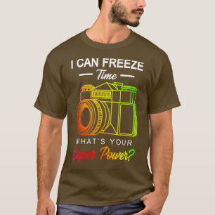 T-shirt Geler le cadeau de photographie de temps