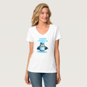 T-shirt Geler les criminels - Pingouin foncé (Devant entier)