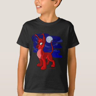 T-shirt Gelert rouge fier par clair de lune