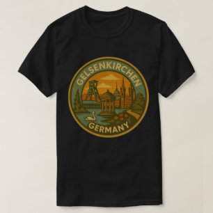 T-shirt Gelsenkirchen Allemagne Art de la ville