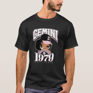 T-shirt Gémeaux 1979 Peau Mélanisée Caractères du Zodiaque