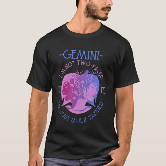 T-shirt Gémeaux Je Suis Simplement Polyvalent Astrologues  (Devant)