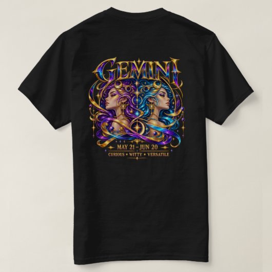 T-shirt Gemini (Design dos)