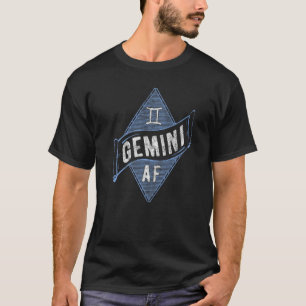T-shirt Gemini Af Astrologie Gemini Zodiac Anniversaire