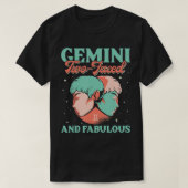T-shirt Gemini Deux Face Et Fabuleux Zodiac Sign Horoscop (Design devant)
