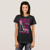 T-shirt Gemini Girl Like a Boss in Control chaussures en d (Devant entier)