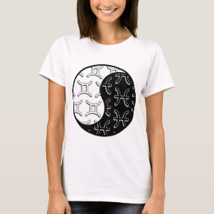 T-shirt Gemini Pisces yin yang couple zodiaque