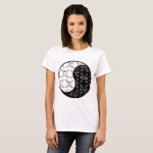 T-shirt Gemini Pisces yin yang couple zodiaque (Devant entier)