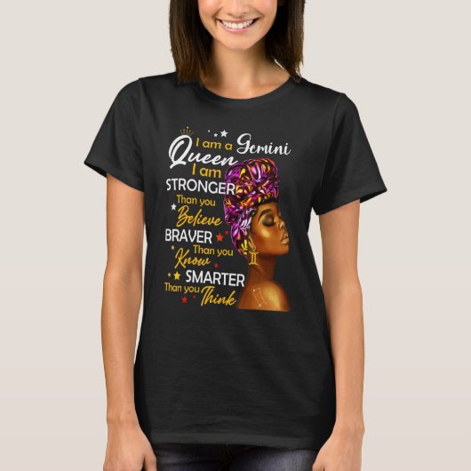 T-shirt Gemini Queen Sweet comme bonbon    AnniversairePou (Devant)