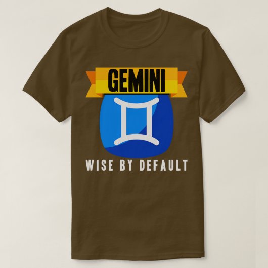 T-shirt Gemini Wise par défaut (Design devant)