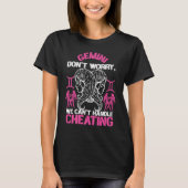 T-shirt Gemini Zodiac Don't Worry We Can't Handle Cheating (Devant)