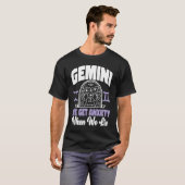 T-shirt Gemini Zodiac Gemini  We Get Anxiety When We Lie (Devant entier)