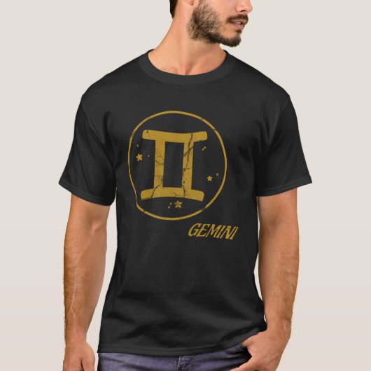 T-shirt Gemini Zodiac Sign Symbol Astrology (Devant)