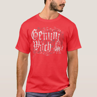 T-shirt Gemini Zodiac Witchcraft Horosc Vintage détendu