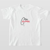 T-shirt Gen ALPHA pour enfants (Poser)