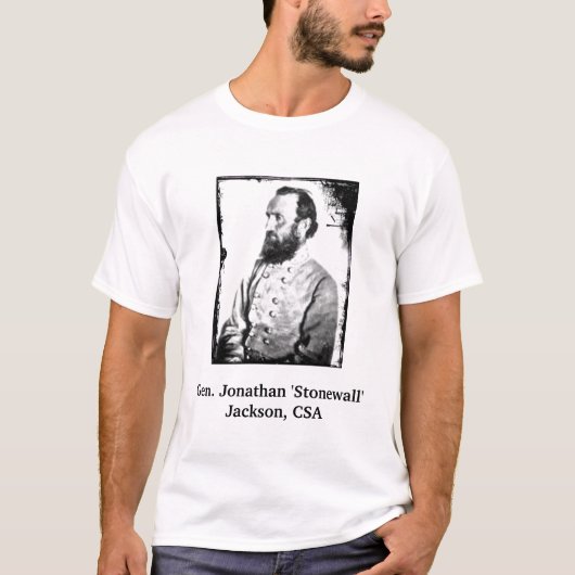 T-shirt Gen. Jonathan "Stonewall" Jackson, CSA (Devant)