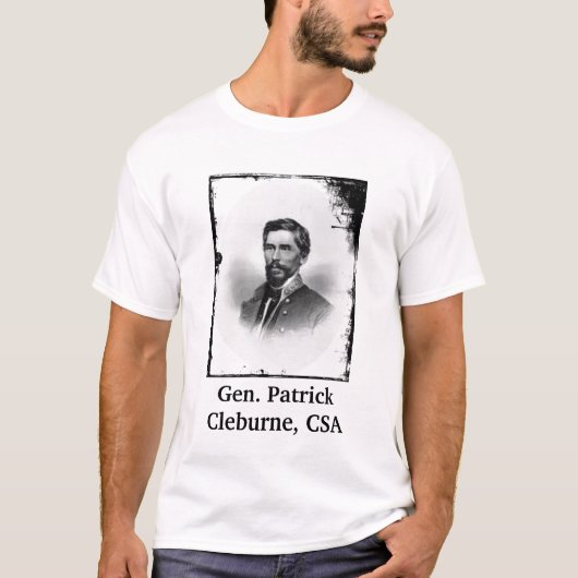 T-shirt Gen. Patrick Cleburne, CSA (Devant)