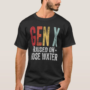 T-shirt Gén vintage X Élevé Sur La Production D'Humour D'E
