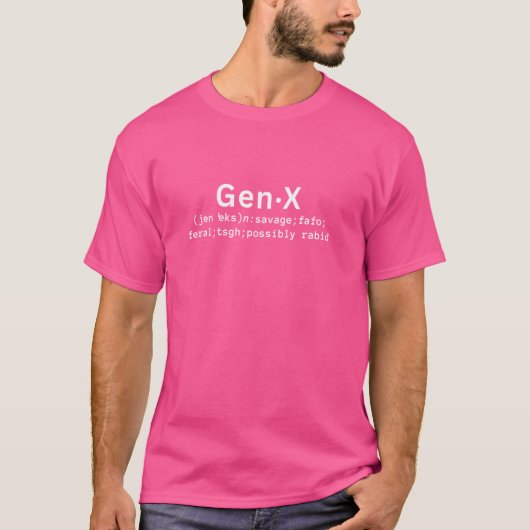 T-shirt Gen X drôle sauvage de fafo feral hommes très enra (Devant)