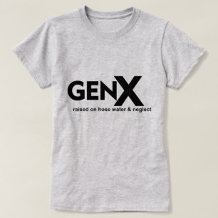T-shirt GEN X élevé sur l'eau du tuyau et la négligence