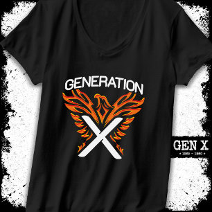 T-shirt Gen X Gen Xer Phoenix Bird Generation X