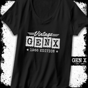 T-shirt Gen X Generation Gen Xer Né 1966 Gen X Anniversair