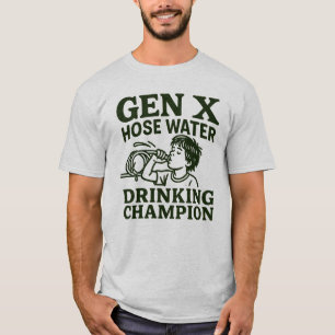 T-shirt Gen X Hose Water Champion Hommes Retro