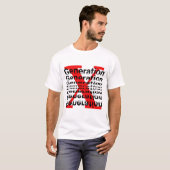 T-shirt Gen X - La génération perdue (Devant entier)