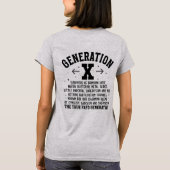 T-shirt Gen X | La véritable génération FAFO (Dos)