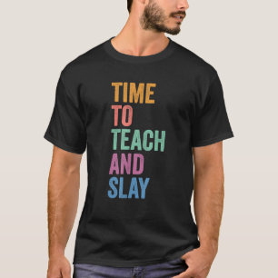 T-shirt Gen Z Alpha Retour à l'école Professeur Il est Tem