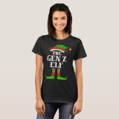 T-shirt Gen Z Elf Matching Family Group Christmas Party Py (Devant entier)