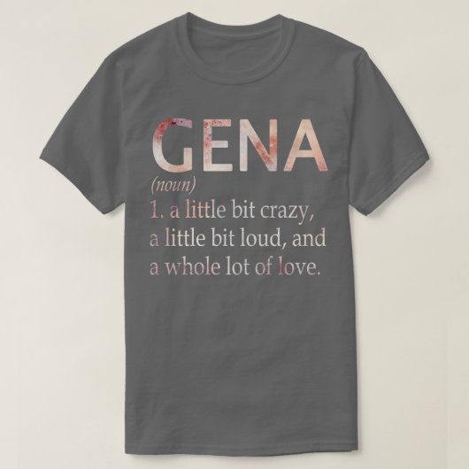 T-shirt Gena Fille Nom Définition (Design devant)