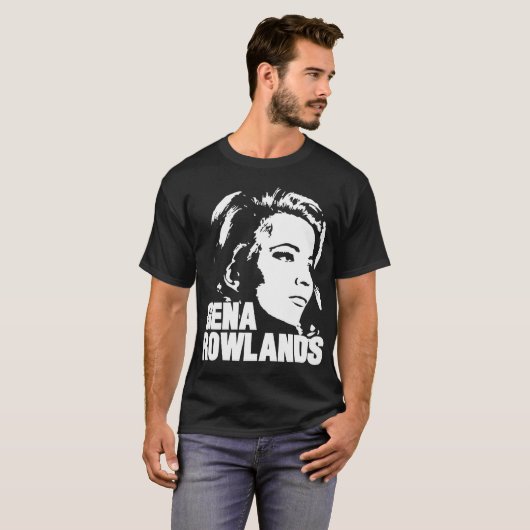 T-shirt Gena Rowlands, actrice design (Devant entier)
