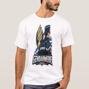 T-shirt gendarmerie, gendarmerie française, bâton de genda